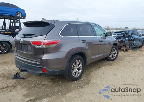 2014 Toyota Highlander Xle V6 from USA, damaged, VIN 5TDKKRFH8ES035409
